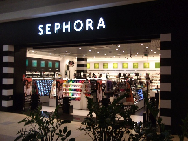 Reklama oświetleniowa sklepu Sephora